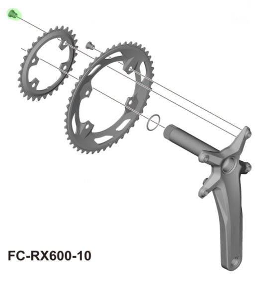 Shimano chainring fc-m590 660-10 32-4 10 speed