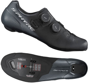 Shimano sh-rc903 s-phyre black - road bike shoes wide