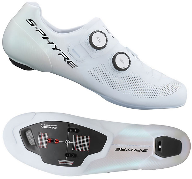 Load image into Gallery viewer, Shimano sh-rc903 s-phyre white - road bike shoes wide
