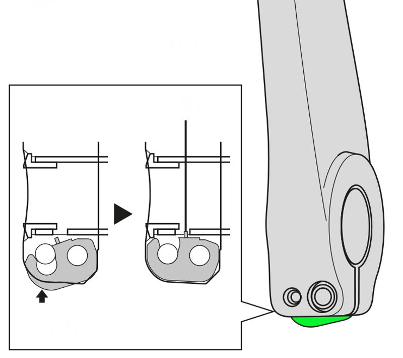 Load image into Gallery viewer, Shimano safety plate for left road crank arm
