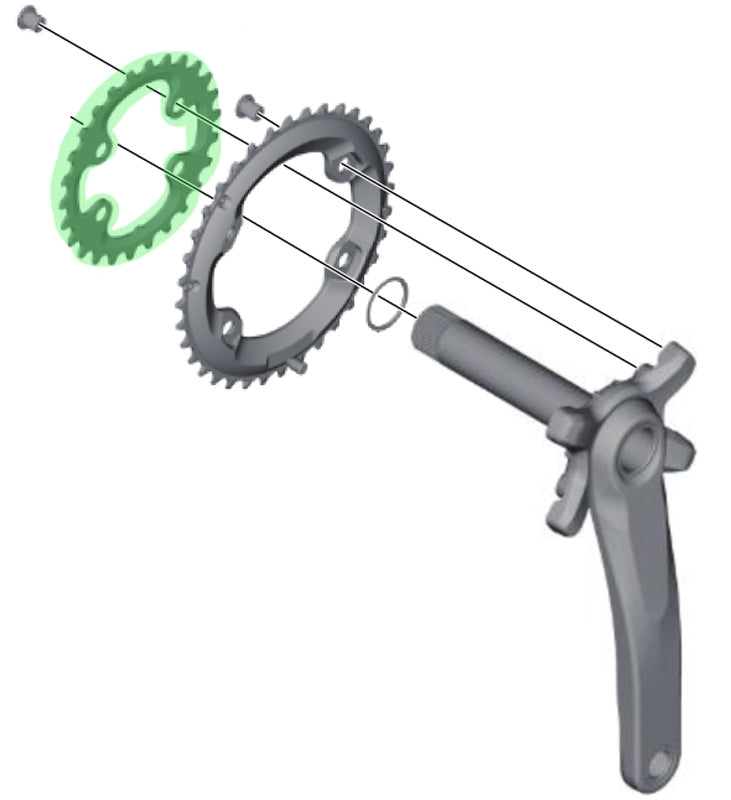 Load image into Gallery viewer, Shimano kettingblad Deore XT 11V 24T Y1RL24000 M8000
