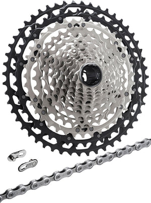 Shimano xt cn-m8100+cs-m8100 12-speed wear and tear set | 10-45t