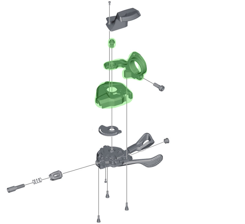Load image into Gallery viewer, Shimano base cover unit for sl-m8000 with indicator right
