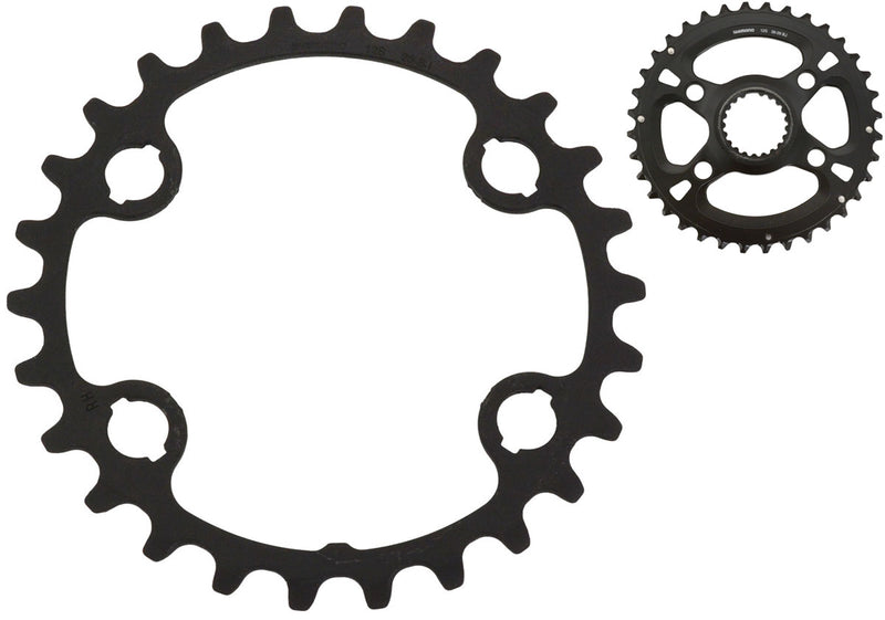Load image into Gallery viewer, Shimano xt slx fc-m8100 m7100 2x12-speed chainring
