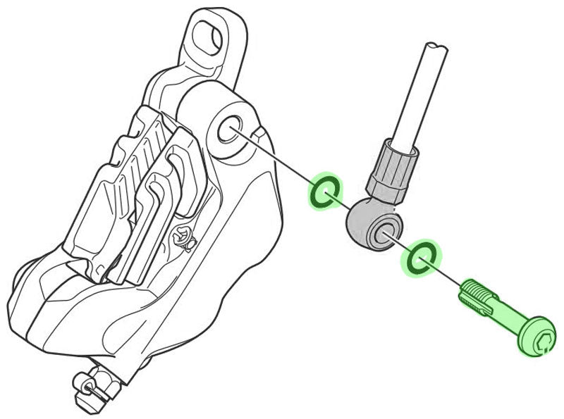 Load image into Gallery viewer, Shimano banjo bolt o-ring for br-m8120 7120
