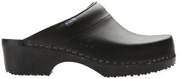 Sika 148 klomp traditionel open hak pu zwart - maat 40 - 16.089.076.40