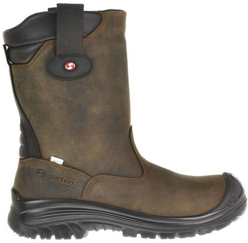 Sixton peak 81411-07 ranch laars hdry hoog s3 + kn gevoerd | bruin zwart | maat 46 - 00.091.126.46