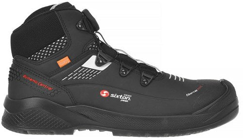 Sixton peak muscle boa hoog 43488-01 s3 | zwart grijs | maat 42 - 8053470577895