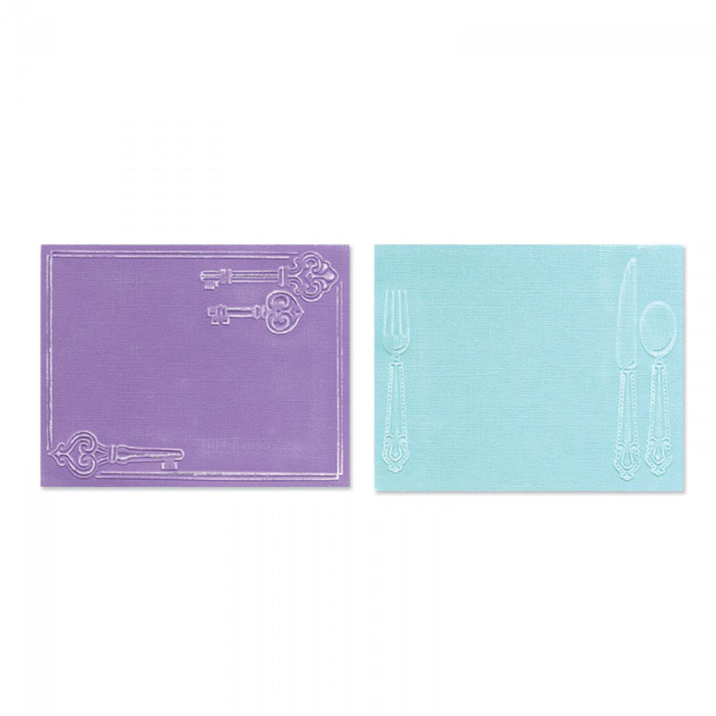 Load image into Gallery viewer, Sizzix • 3d textured impressions embossing place setting keys
