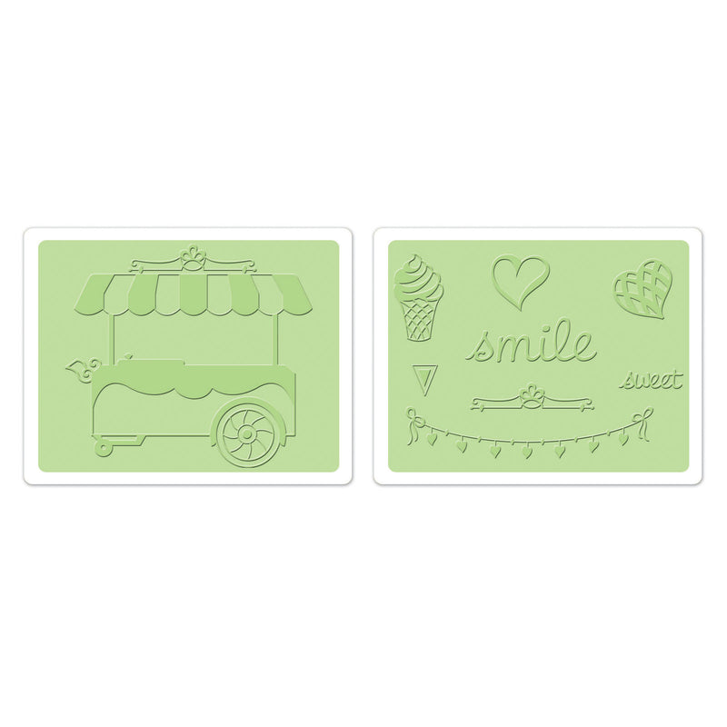 Load image into Gallery viewer, Sizzix • framelits die set with textured impressions sweet
