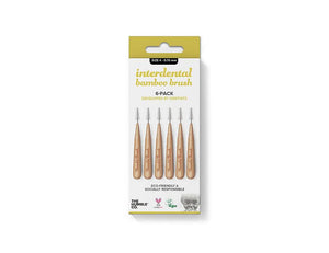 The humble co. interdental borsteltje 6 st - geel - 0.70 mm