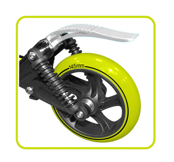 Load image into Gallery viewer, vouwstep voetrem junior zwart groen
