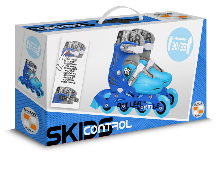 Load image into Gallery viewer, inline skates verstelbaar lichtblauw maat 30-33

