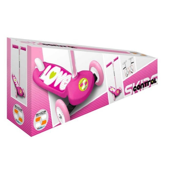 Load image into Gallery viewer, Skids control 3-wiel Kinderstep Voetrem Meisjes Roze
