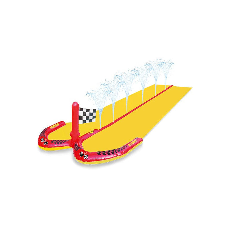 Load image into Gallery viewer, Racing | meerkleurige opblaasbare waterglijbaan
