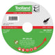 Doorslijpschijf - 13300 rpm - ø 115 mm