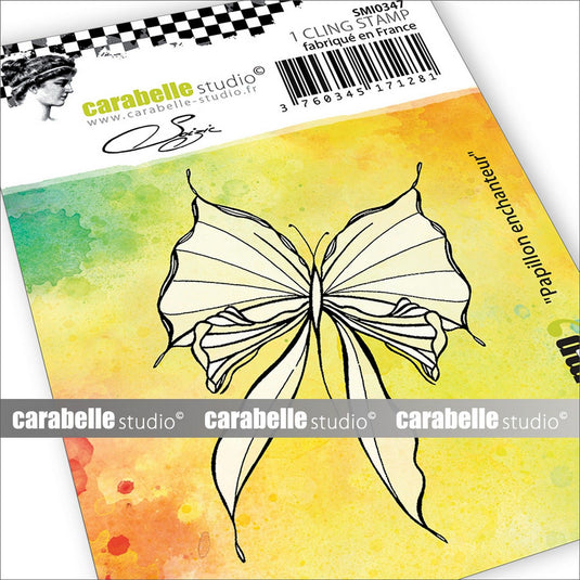Carabelle studio • cling stempel small papillon enchanteur by soizic