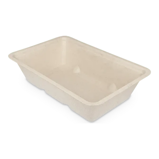 Takeaware snackbakje a9 bagasse pfas-vrij (500 stuks)