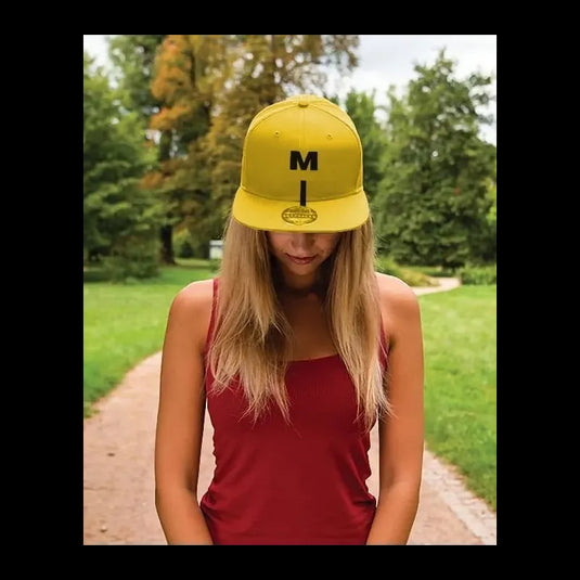 snapback cap mibo yellow