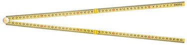Sola tim. duimstok kunststof1mtr 4-ledig geel, geel, eg-klasse 3 hk1 4g12 (g59-1-4-12) - 53035101 - 53035101