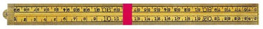Sola timmermans duimstok hout geel 4-dlg., messing scharnieren en eindkappen - 54210101 - 54210101