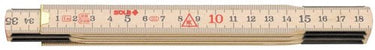 Sola vouwduimstok hout 1mtr 6-ledig h1 6, naturel, eg-klasse 3 h1 6 sb (h59-1-06) - 53011101 - 53011101