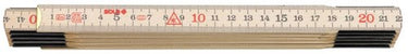 Sola vouwduimstok hout 2mtr 10-ledig h2 10, naturel, eg-klasse 3 h2 10 sb (h59-2-10) - 53010201 - 53010201