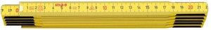 Sola vouwduimstok hout 2mtr 10-ledig hg2 10, geel, eg-klasse 3 hg2 10 sb - 53020201 - 53020201