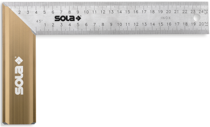 Sola winkelhaak 500x170mm srb500 alu blok,, rvs been - 56012501 - 56012501