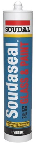 Soudal soudaseal glass paint | beglazingskit | ral 9010 | 290 ml - 155365