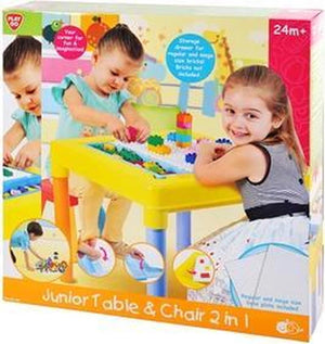 Playgo speeltafel met stoel en opbergbakje