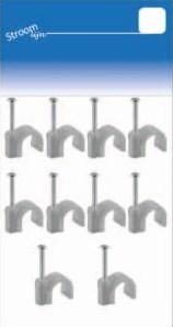 Enzo spijkerclip 8-10 mm grijs voor xmvk jsl 10 stuks - 6613270