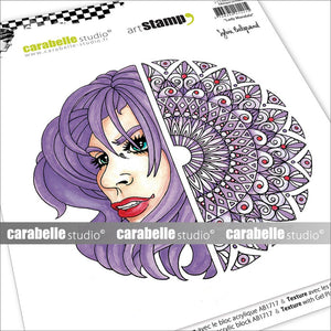 Carabelle studio • cling stempel lady mandala by sylvie belgrand