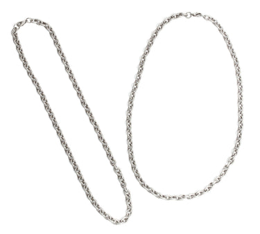 Darice • signed sealed remembered cable chain 457mm ant. silver