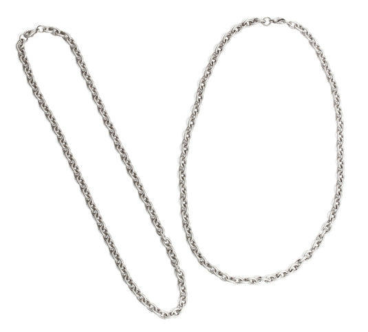 Darice • signed sealed remembered cable chain 457mm ant. silver