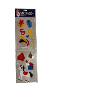 Gelly raamstickers sinterklaas