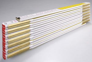 Stabila duimstok, 617 11 wit geel hout 3m - 01231