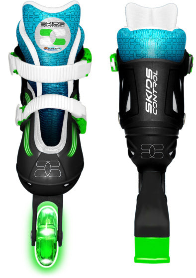 Load image into Gallery viewer, inline skates hardboot verstelbaar zwart maat 30-33
