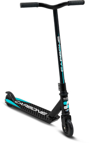 Carbone stuntstep voetrem zwart turquoise