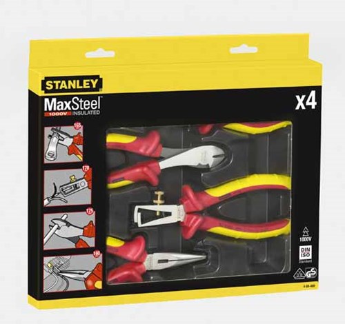 Stanley handgereedschap vde tangenset 4delig - 4-84-489