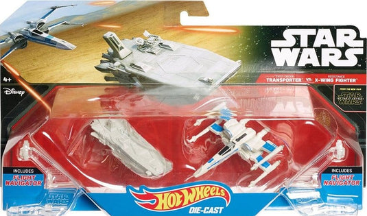 Mattel hot wheels star wars transporter vs x-wing fighter