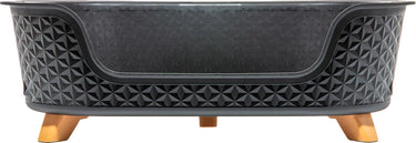 Starplast Hondenmand met verhoging 78.5 x 58.5 x 25 cm Zwart