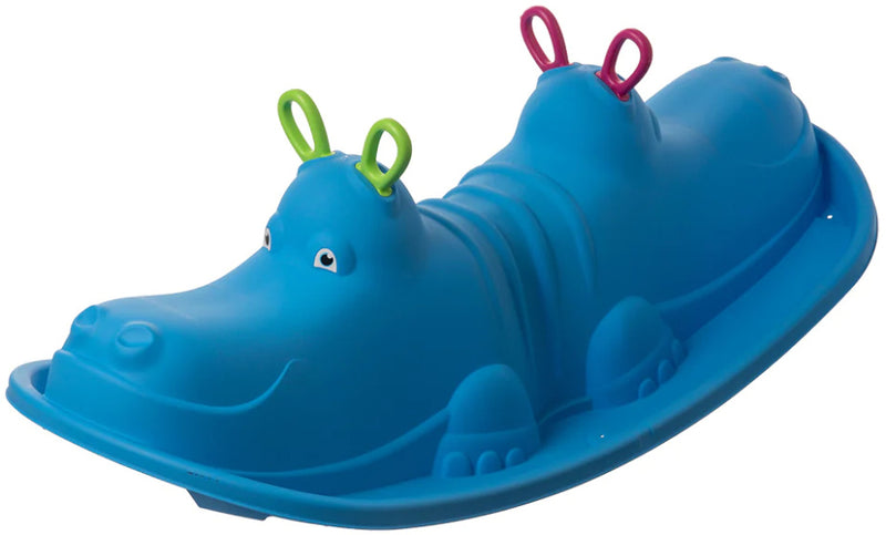 Load image into Gallery viewer, Starplay Hippo Schommelwip voor 1 tot 3 Kinderen 103 cm Blauw
