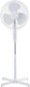 Enzo statiefventilator 40cm draaiend 40w wit - 8652573