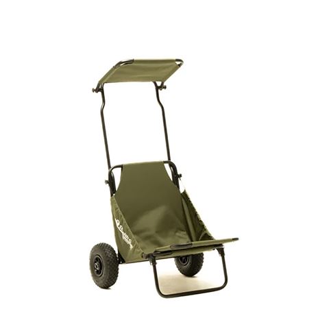 Load image into Gallery viewer, Stealth gear transport trolley m2 bosgroen met zonnedak
