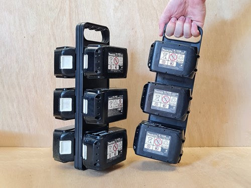 Load image into Gallery viewer, Stealthmounts batterijbord voor makita lxt met handgreep | zwart - bd-mk18-h-1
