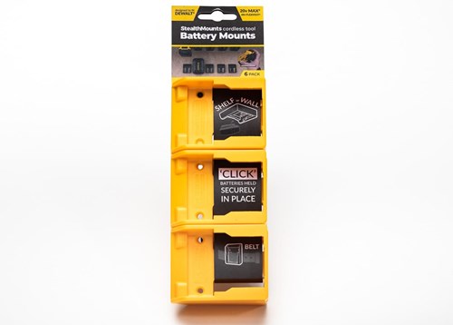 Afbeelding laden in galerijviewer, Stealthmounts bm-dw20-ylw-6 accuhouder voor dewalt xr flexvolt | geel | 6-pack - bm-dw20-ylw-6
