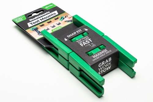 Load image into Gallery viewer, Stealthmounts tm-mhh18-grn-4 gereedschaphouders voor hikoki metabo hpt hitachi 18v | groen | 4 stuks - tm-mhh18-grn-4
