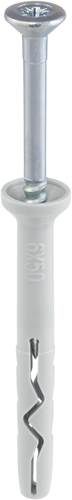 Afbeelding laden in galerijviewer, Steelies ultimate slagplug nylon 6x 60 verzonken kraag pz2 verzinkt | 50 stuks - kea10600601
