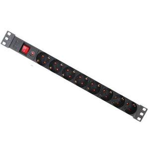 19 inch stekkerdoos overspanningsbeveiliging - 8-voudig